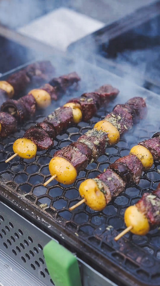 Garlic and Herb Tri-Tip Skewers